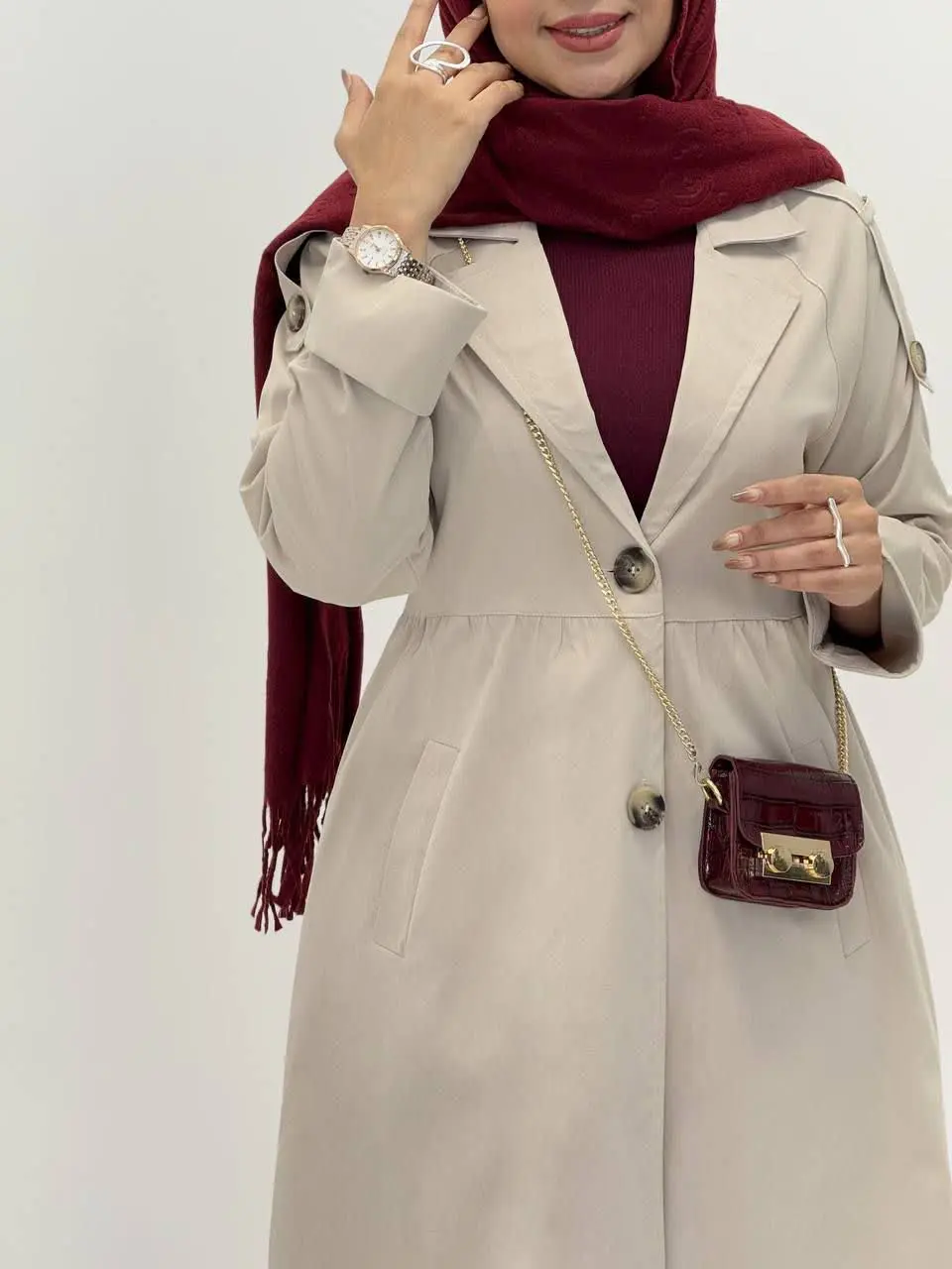 3571-بارونی بلند منگو (ایراددار)